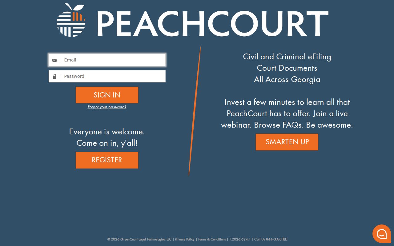 PeachCourt platform for Worth County court case records