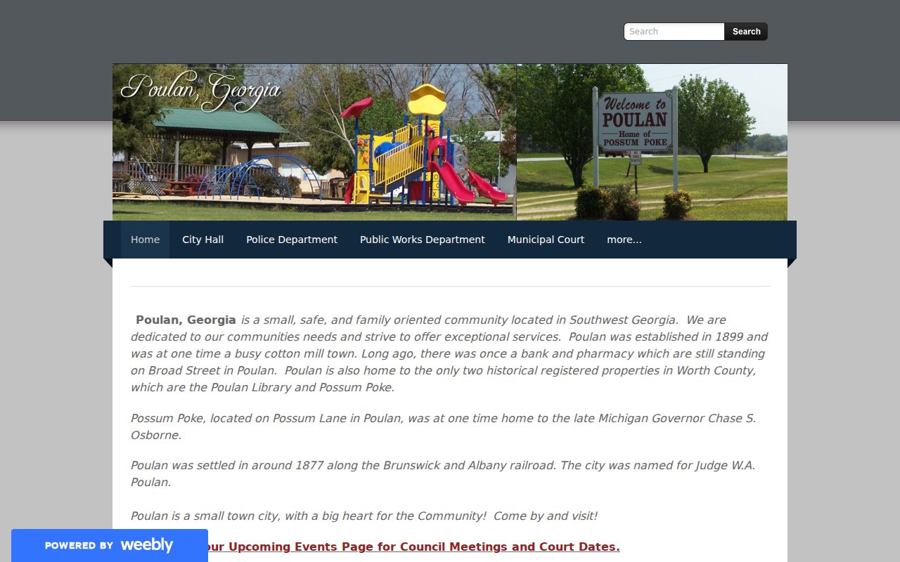 Worth County Poulan police criminal record source