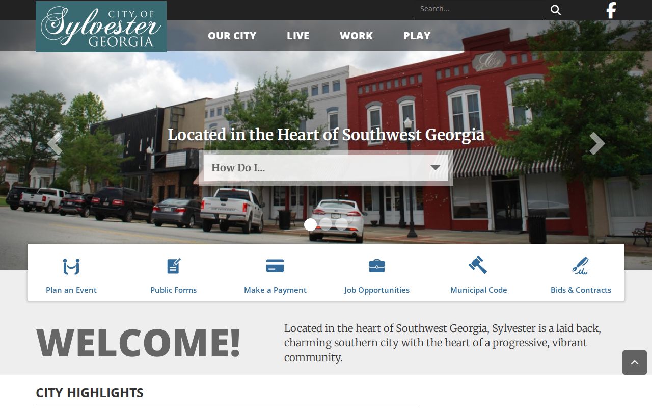 Official City of Sylvester government homepage